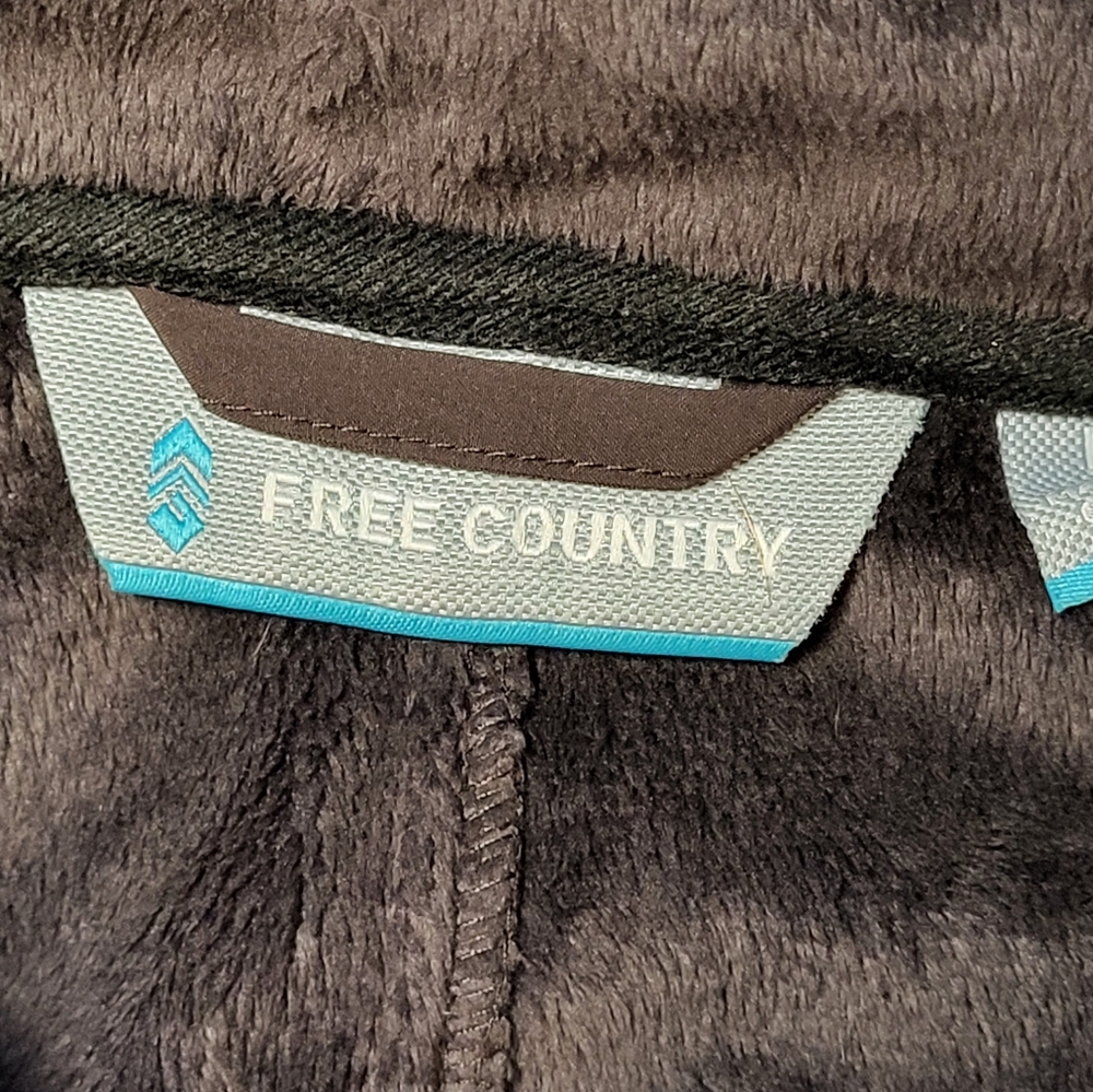 Free Country Brown Jacket With Faux Fur Lining And Removable Hood - Picture 2 of 13